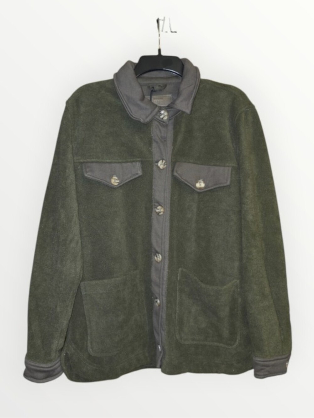Blank NYC Olive Green Fleece Shacket